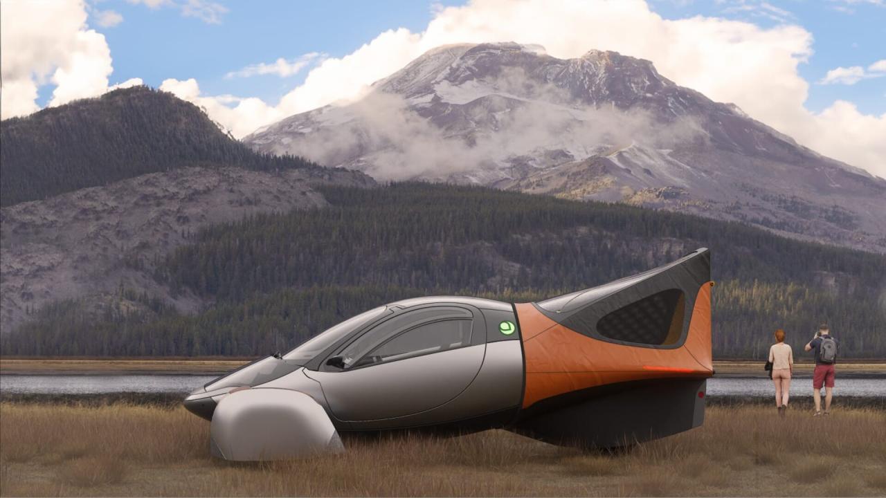 Aptera solární elektromobil na silnici | zdroj: aptera.us