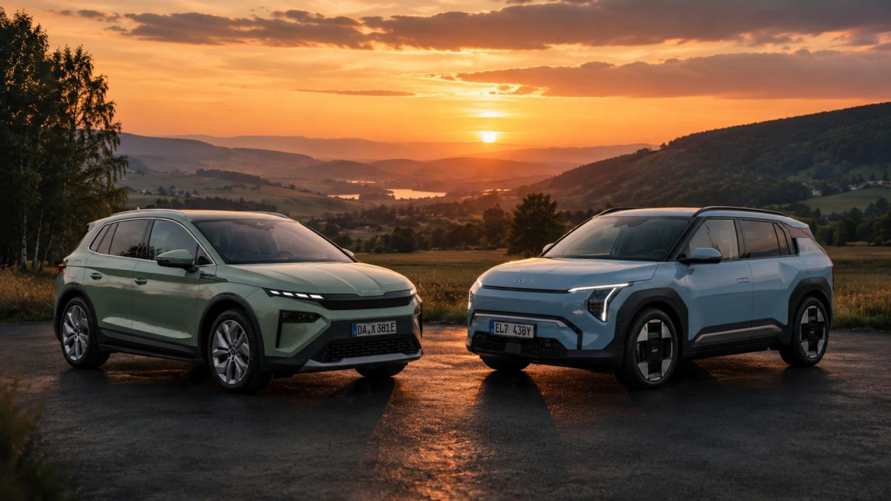Škoda Elroq - Kia EV3 | ilustrační foto