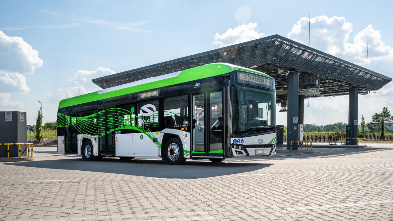 Solaris Urbino 12 electric v továrním provedení výrobce – ilustrační foto