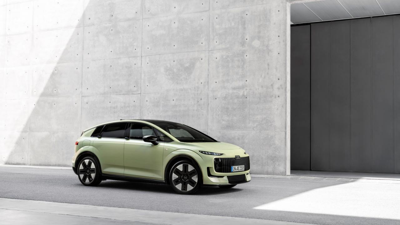 Audi A2 e-tron, přední tříčtvrteční pohled | zdroj: audi-mediacenter.com