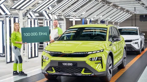Škoda vyrobila 100 000 kusů modelu Elroq | zdroj: skoda-storyboard.com