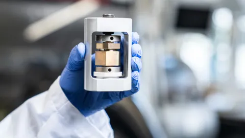 Testovací bateriový článek PSI | zdroj: psi.ch