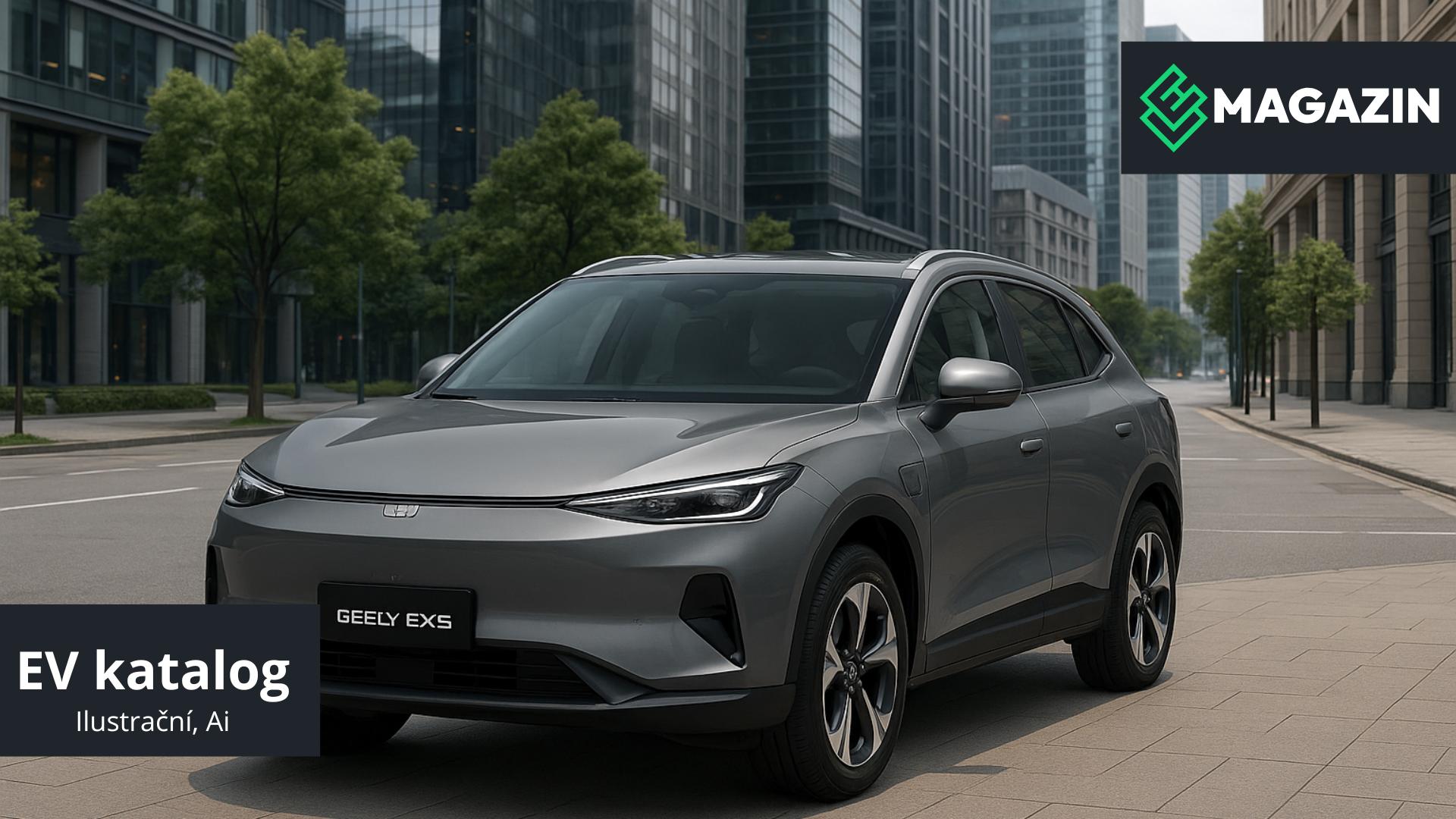Geely EX5 - generováno ai, předloha geely.com