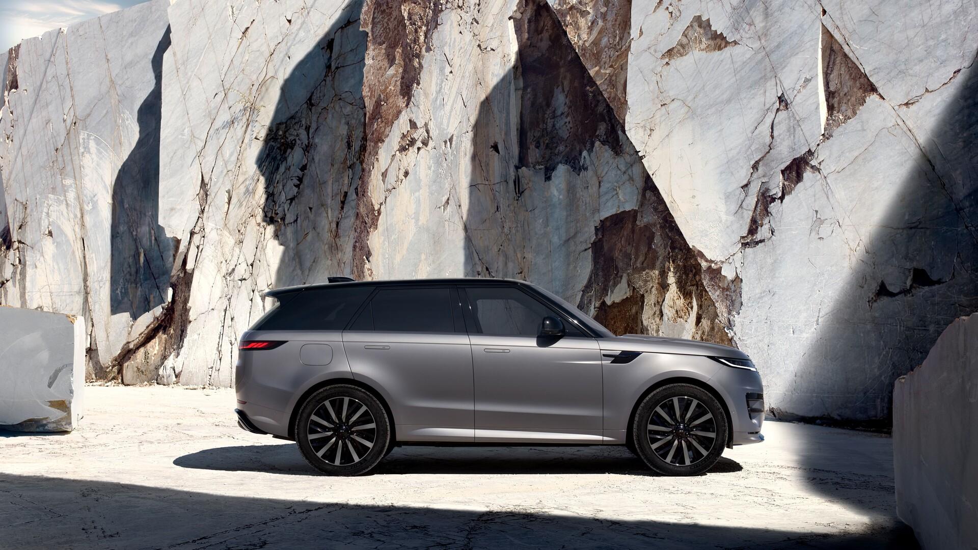 Range Rover Sport Electric (modelový rok 2027) na oficiální tiskové fotografii JLR