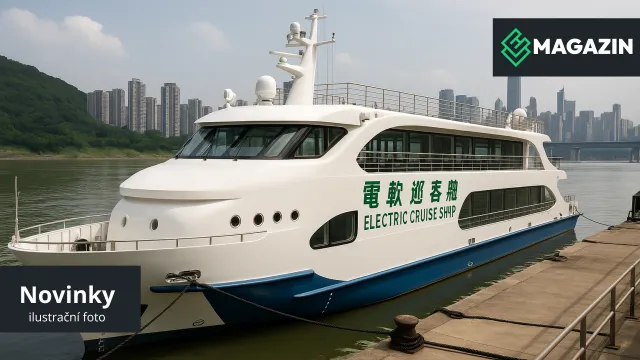 Loď na baterky - ilustrační foto