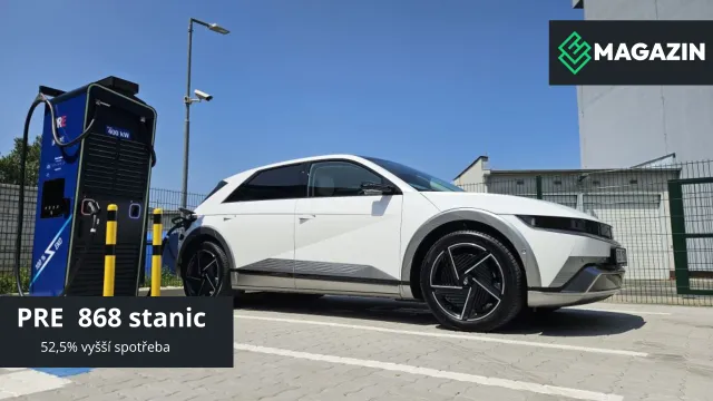 PRE provozuje 868 nabíjecích stanic | zdroj: pre.cz