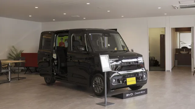 BYD Racco v japonském showroomu | zdroj: byd.com
