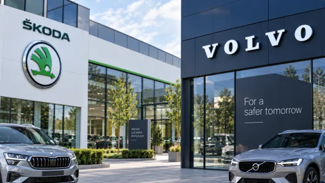 Škoda a Volvo | ilustrační foto